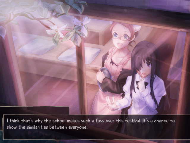 Yuuko and Hanako in Katawa Shoujo