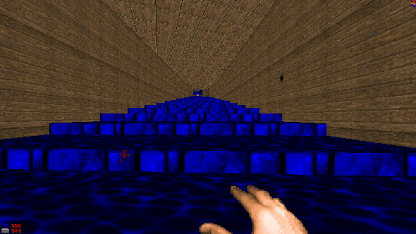 Screenshot from the Doom 2 .wad file The Fluid Pit